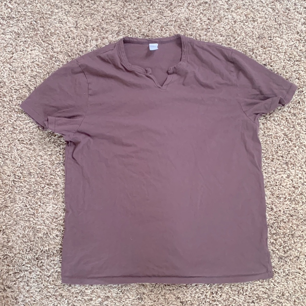 Dusk Purple Men’s V Neck Tee